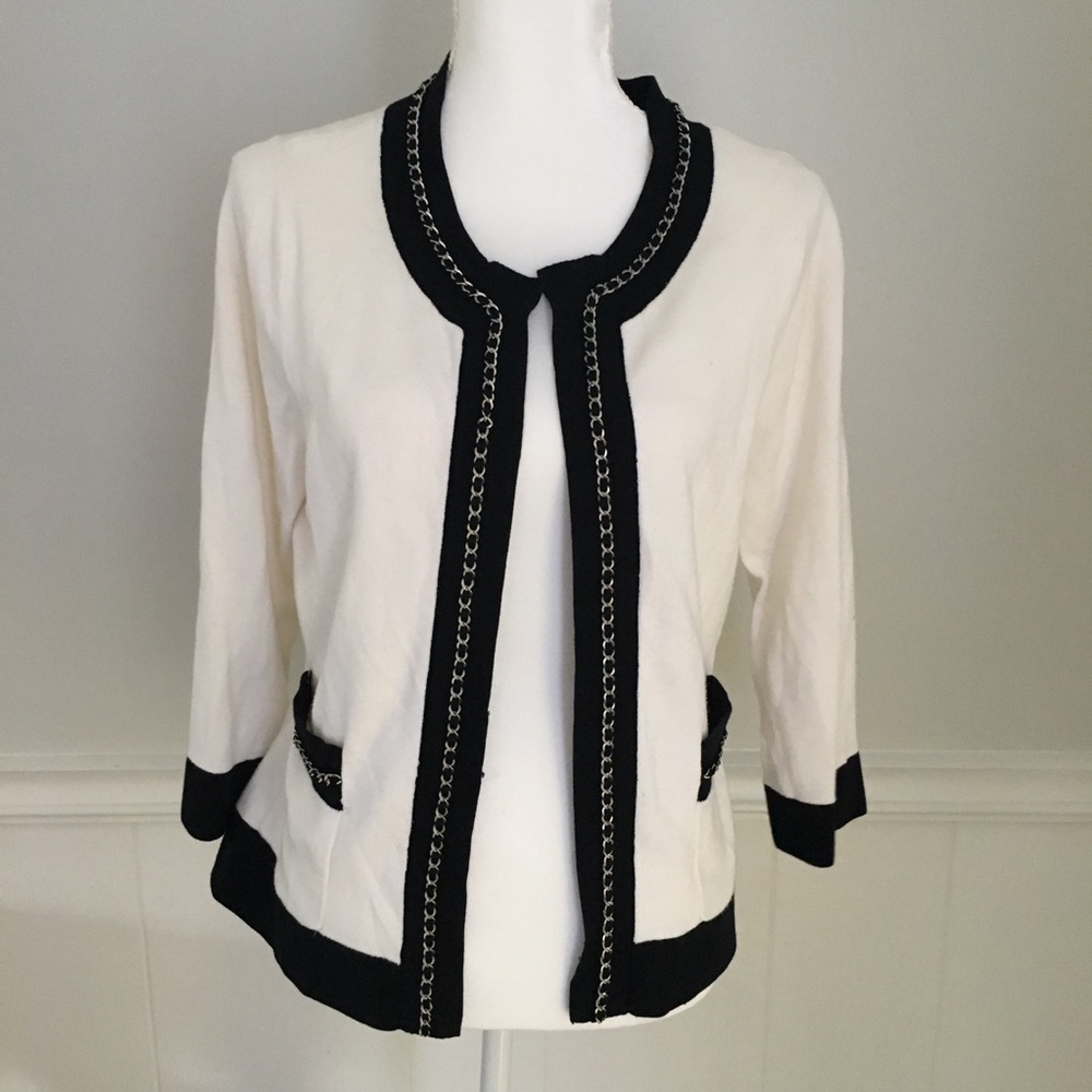 White House Black Market Classy Cardigan Size L